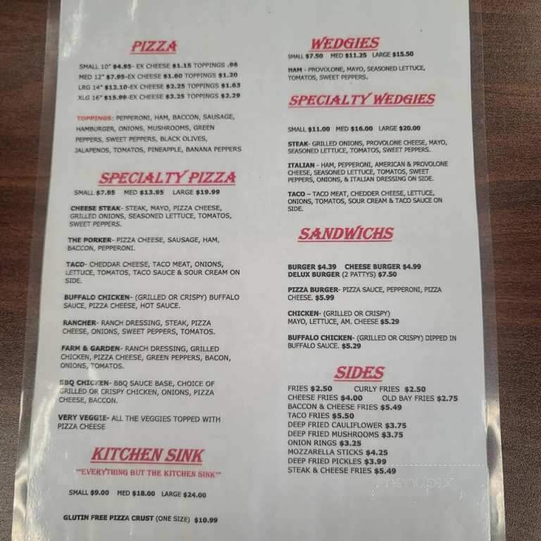 Shep's Pizza & Subs - Ridgeley, WV menu_pic