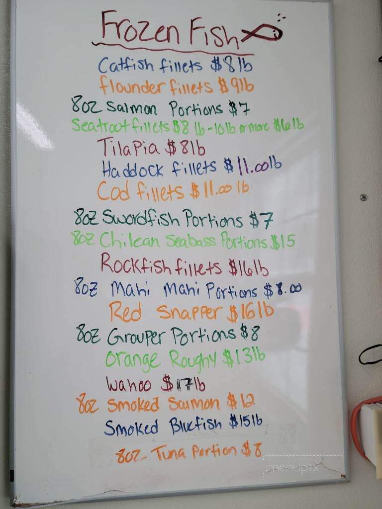 Blough's Seafood - Denton, MD menu_pic