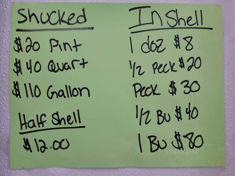Blough's Seafood - Denton, MD menu_pic