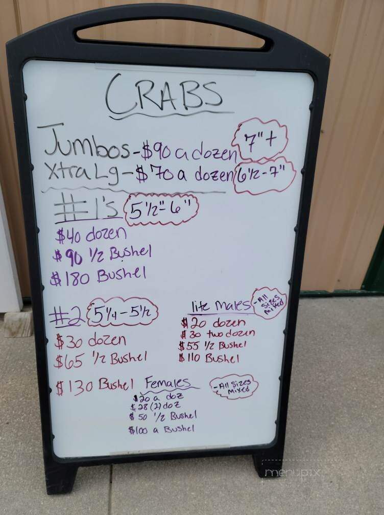 Blough's Seafood - Denton, MD menu_pic