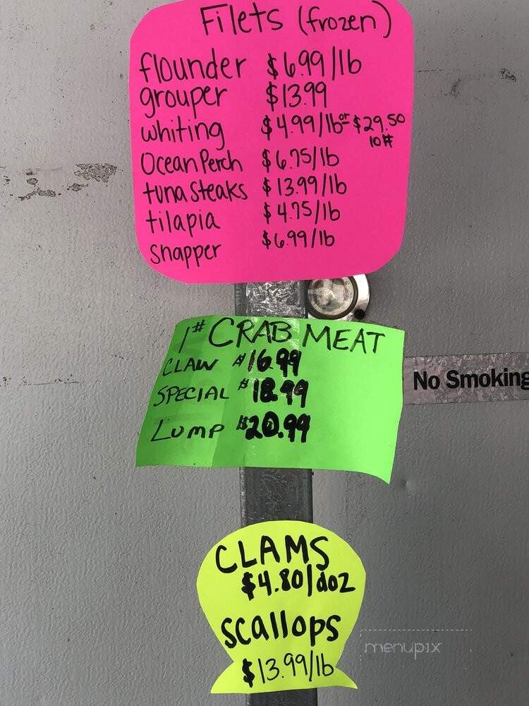 Bell's Seafood - Walterboro, SC menu_pic