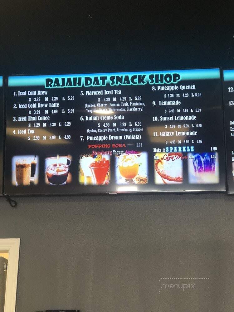 Rajah Dat Snack Shop - Waipahu, HI menu_pic