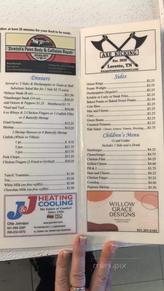 St. Joe Cafe - Saint Joseph, TN menu_pic