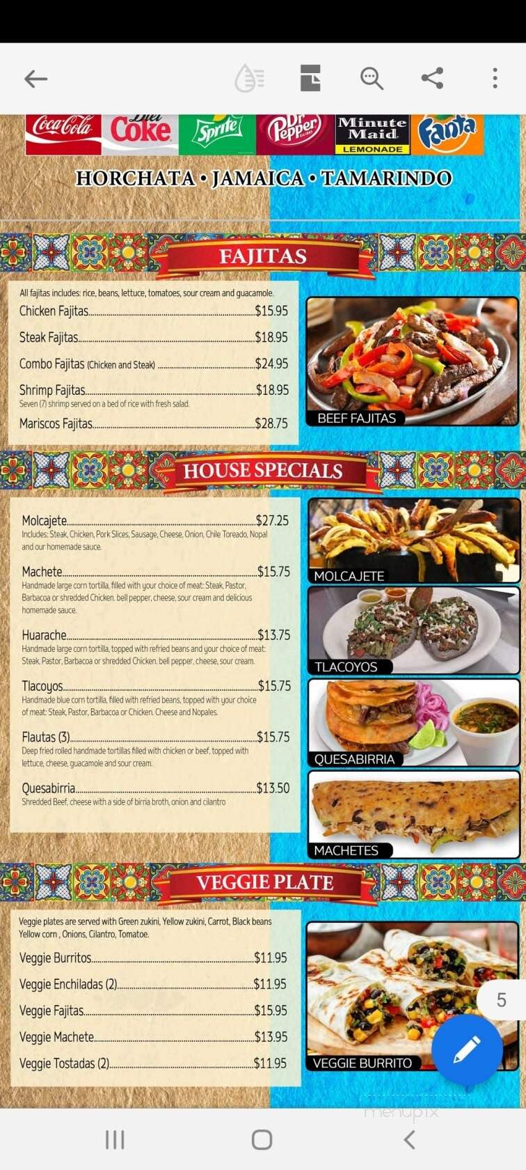 Joaquin Family Restaurant - Denver, CO menu_pic