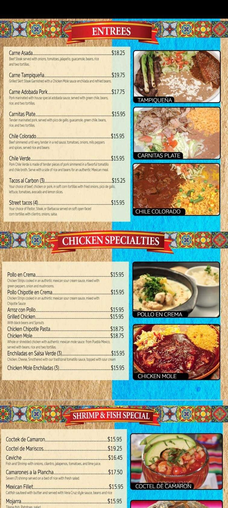 Joaquin Family Restaurant - Denver, CO menu_pic