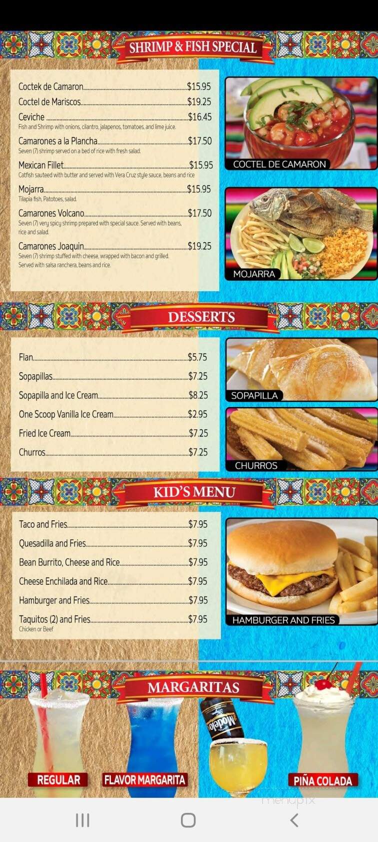 Joaquin Family Restaurant - Denver, CO menu_pic