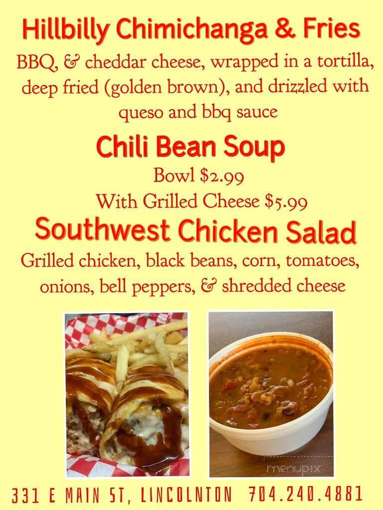 Vittles - Lincolnton, NC menu_pic