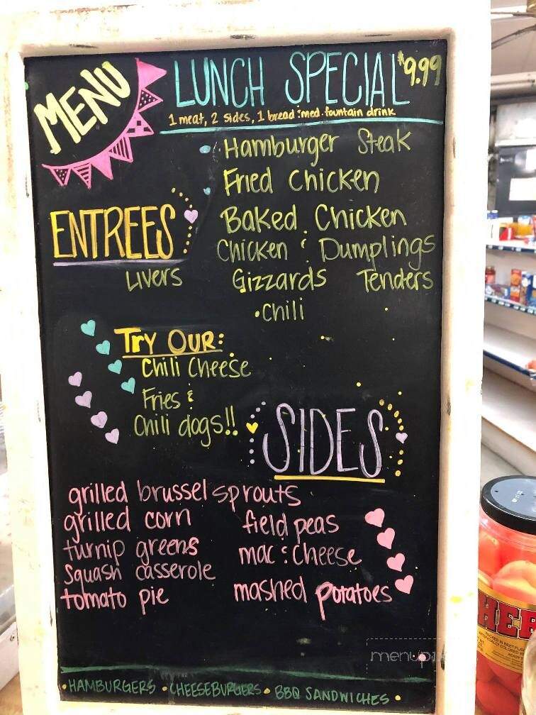 Walter's Gas & Grill - Opelika, AL menu_pic