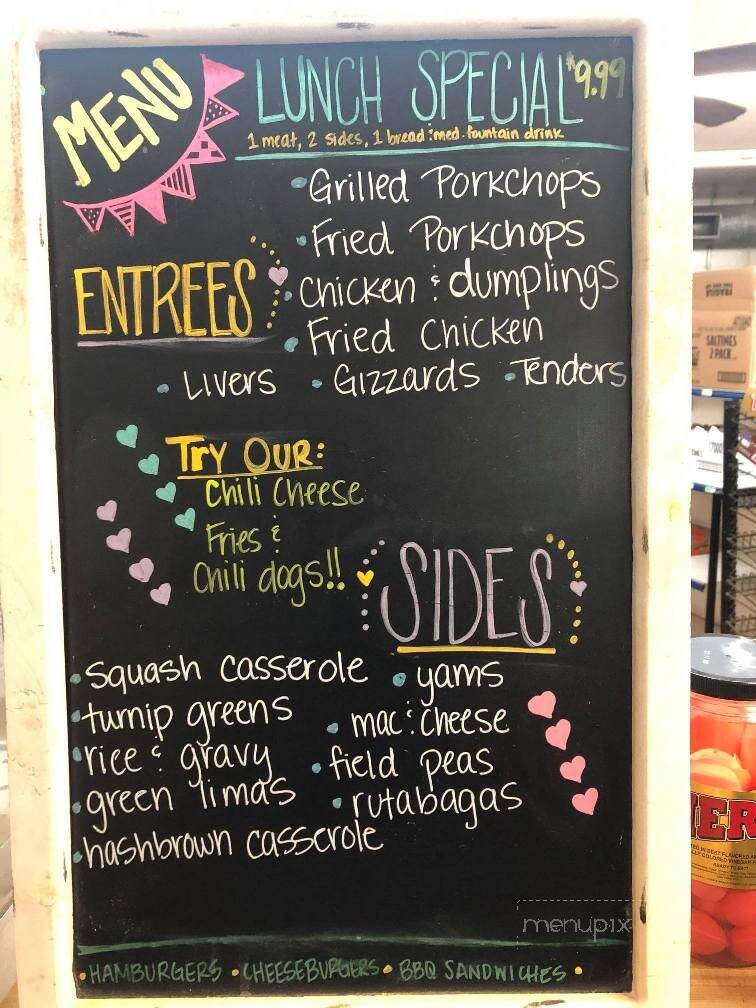 Walter's Gas & Grill - Opelika, AL menu_pic