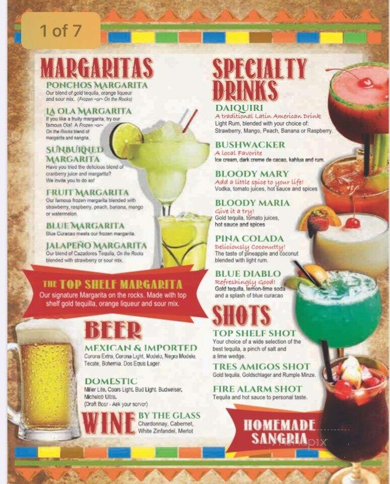Los Panchos - Sulphur, LA menu_pic