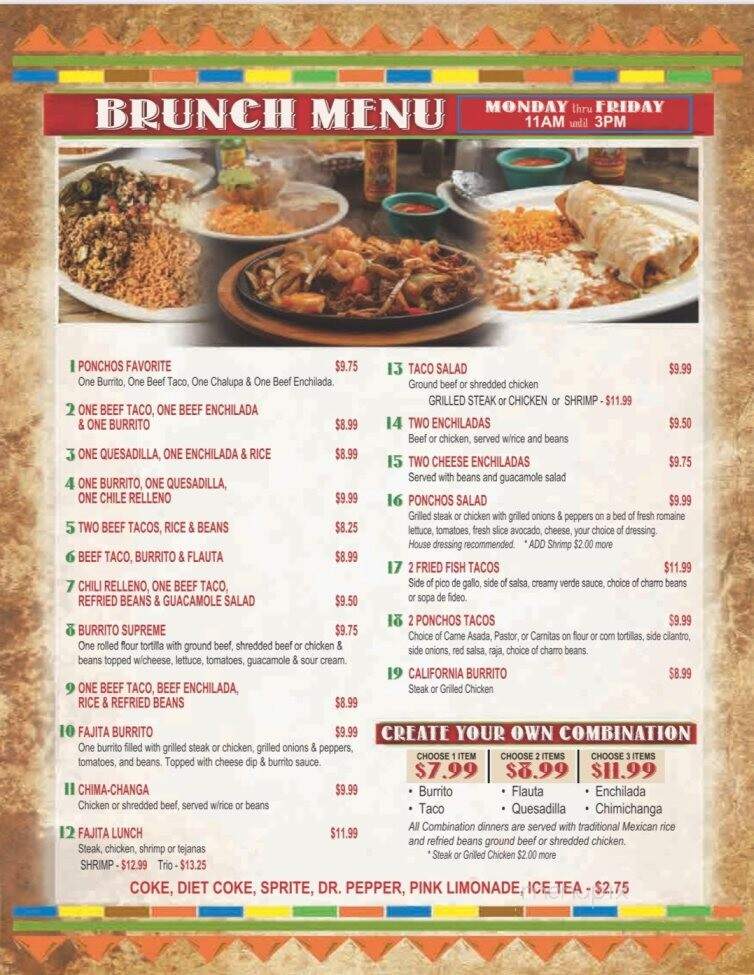 Los Panchos - Sulphur, LA menu_pic