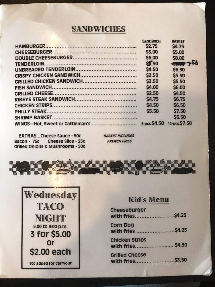 Genisio's Bar and Grill - Woodhull, IL menu_pic