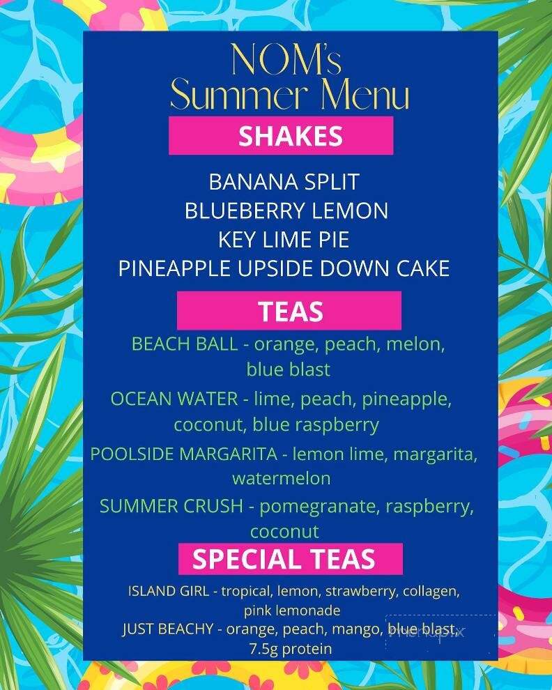 Nutrition on Main - Youngsville, NC menu_pic