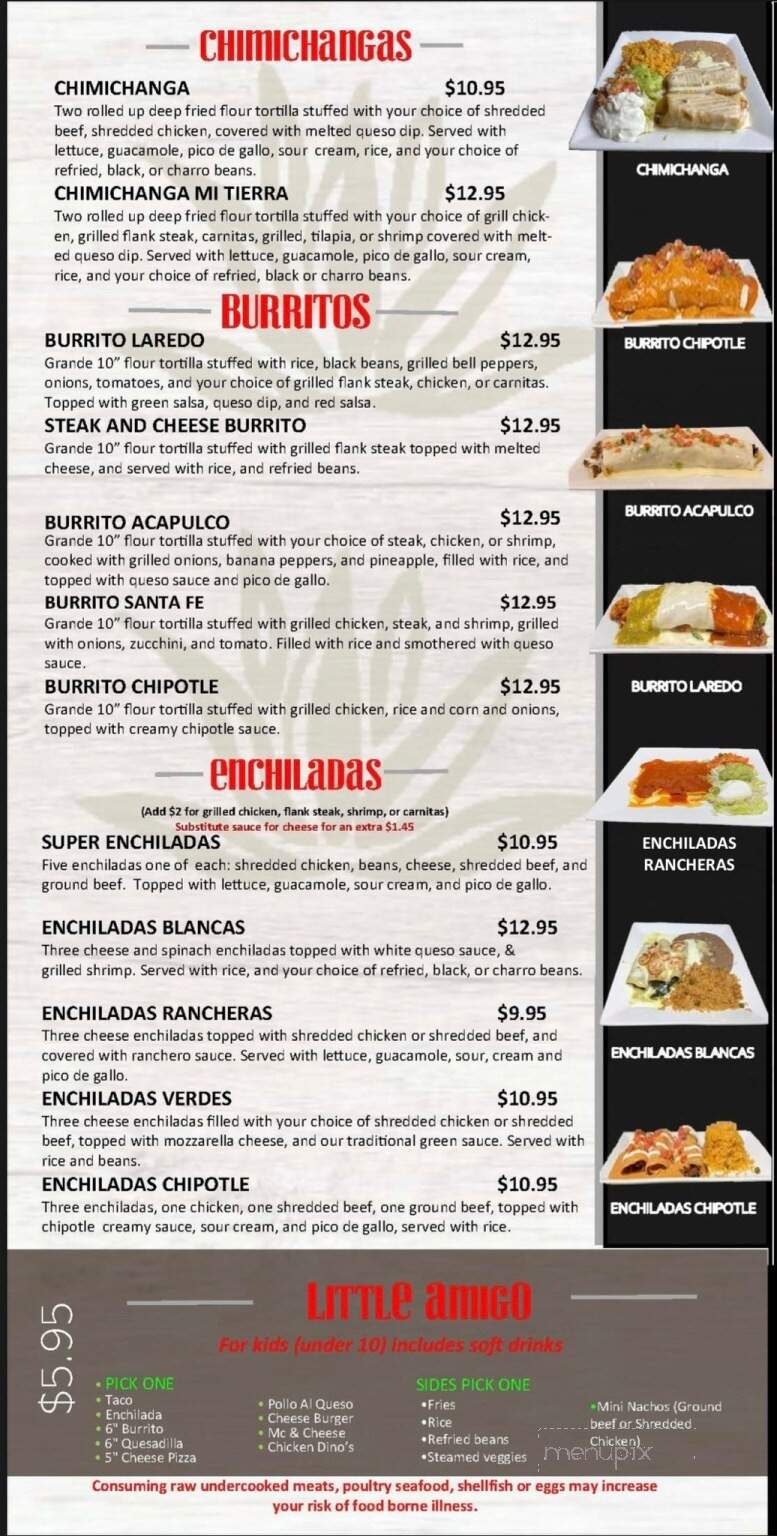 Mi Tierra Cocina Mexicana - Glenpool, OK menu_pic