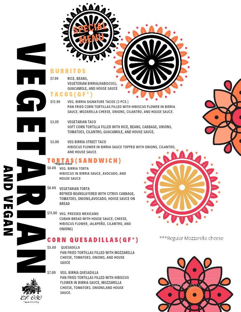 El Oso Taqueria - Gardiner, ME menu_pic