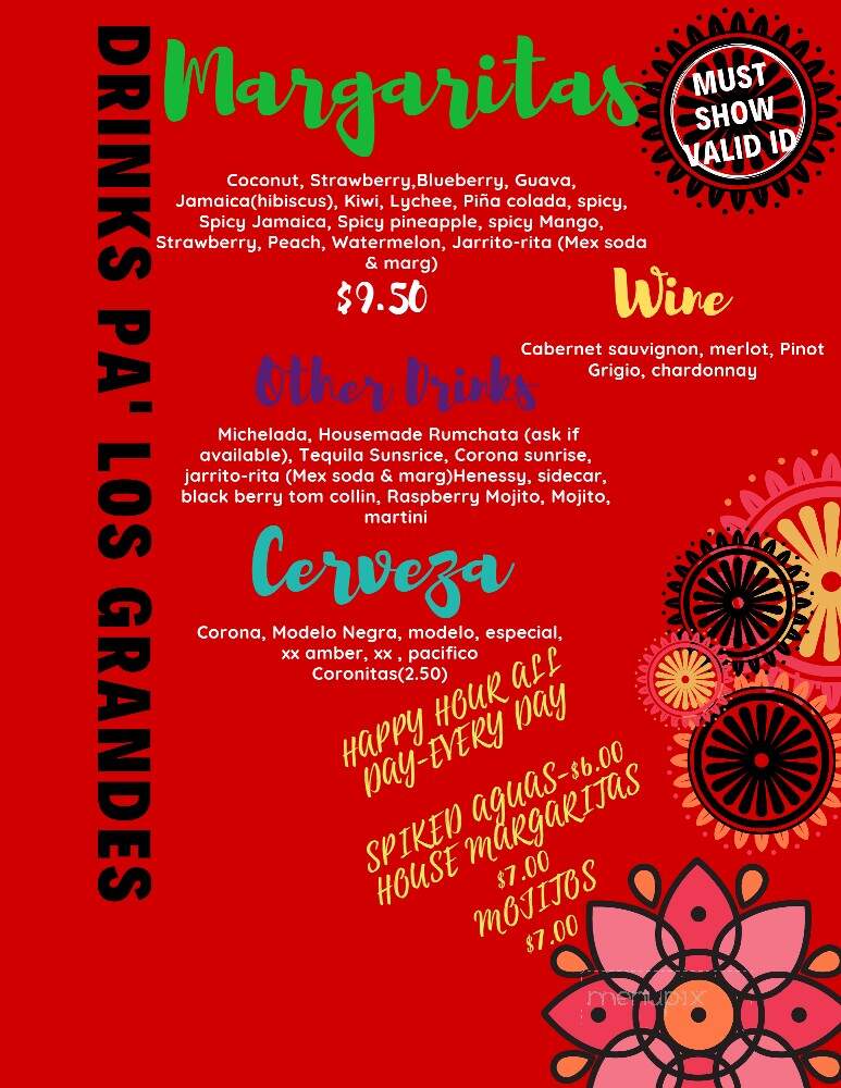 El Oso Taqueria - Gardiner, ME menu_pic