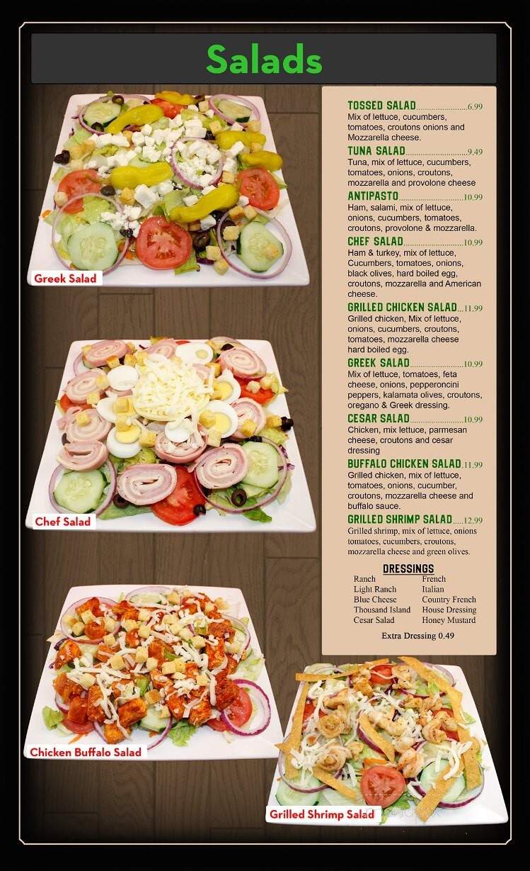 Mariolino's Italian Cuisine - Andrews, NC menu_pic