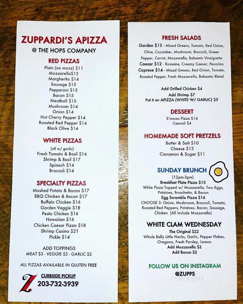 Zuppardi's Apizza - Ansonia, CT menu_pic