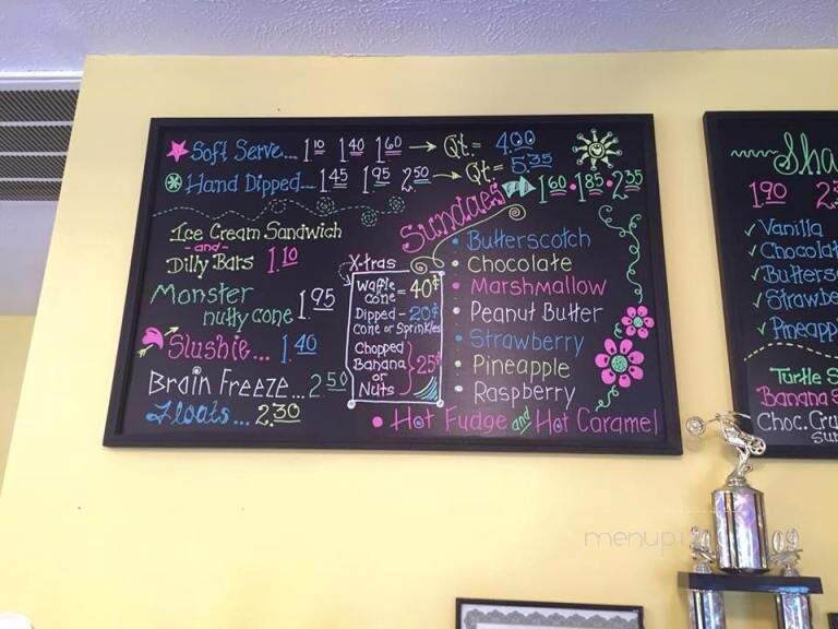 The Sundae Shoppe - Covington, IN menu_pic