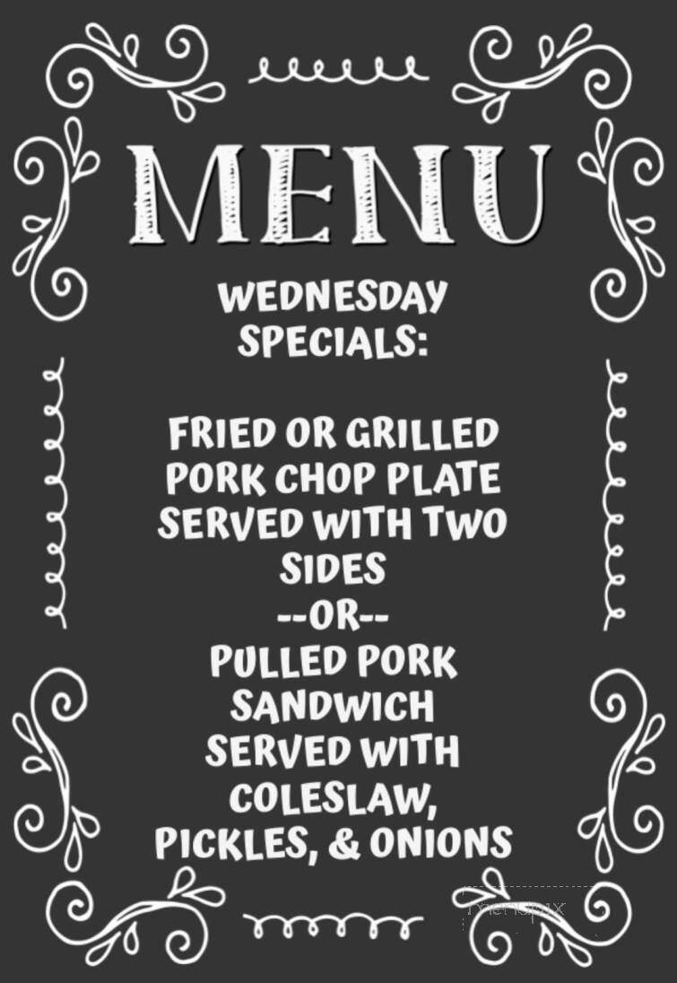 Reagan Roundup Bar and Grill - Reagan, TX menu_pic