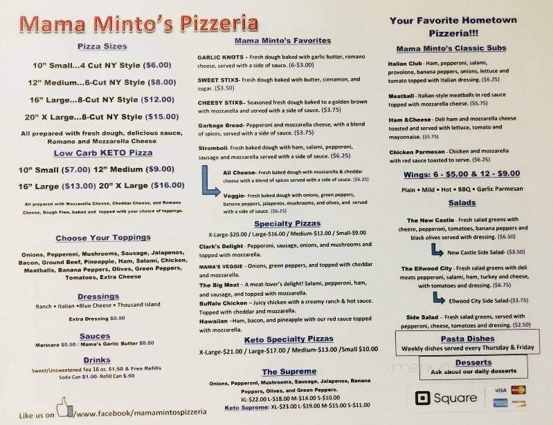 Mama Minto's Pizzeria - Iva, SC