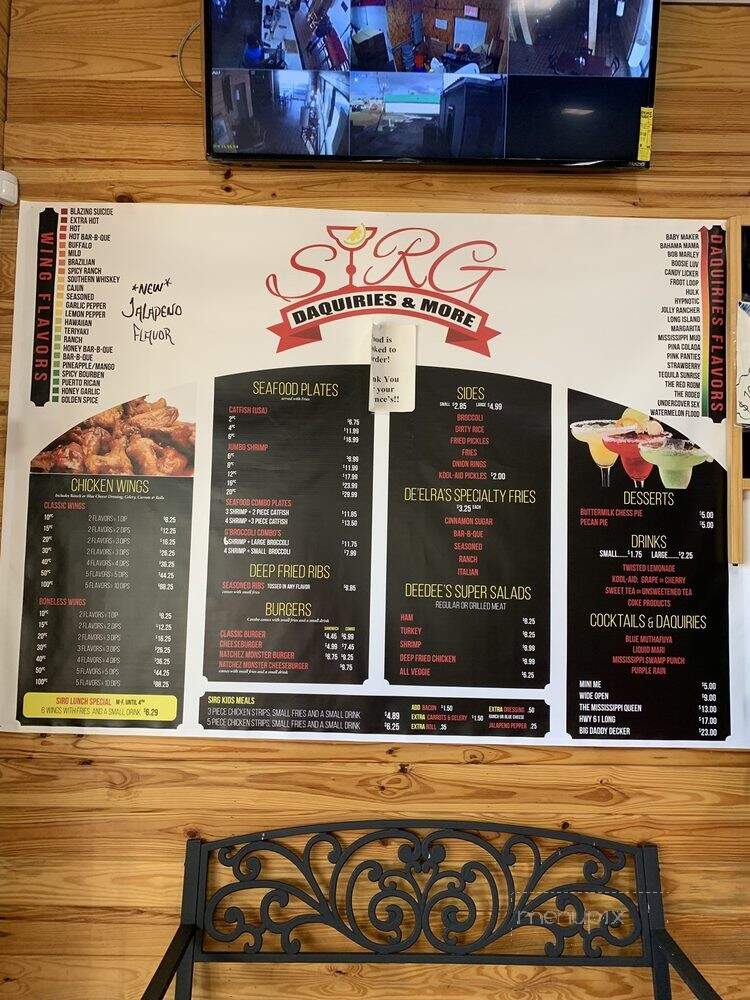 Sirg Daquiries and More - Natchez, MS menu_pic