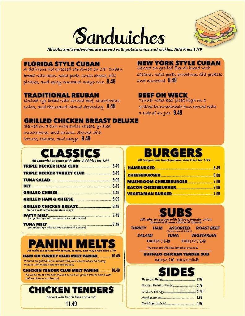 The Eatery Restaurant - Jamestown, NY menu_pic