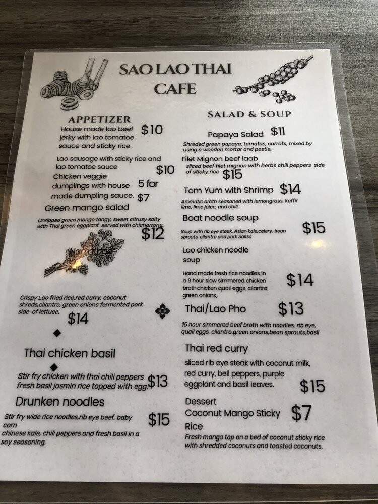 Sao Lao Thai Cafe - Houston, TX