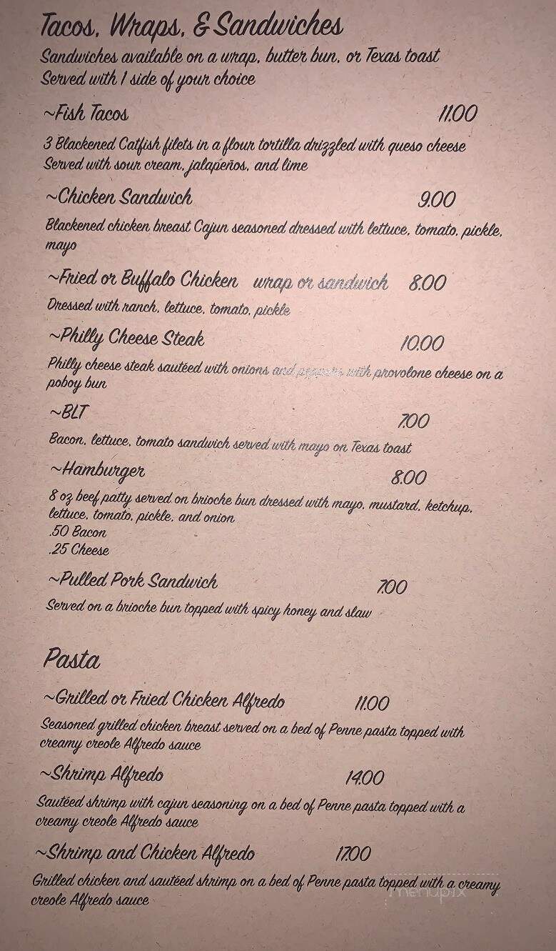 The Vault Eatery & Drinkery - Magee, MS menu_pic