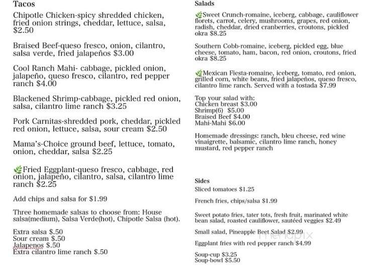 The Shoals Shack - Florence, AL menu_pic