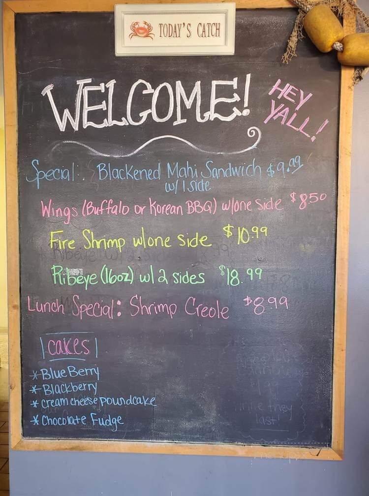 Fiddler's Steam House & Oyster Bar - Blountstown, FL menu_pic