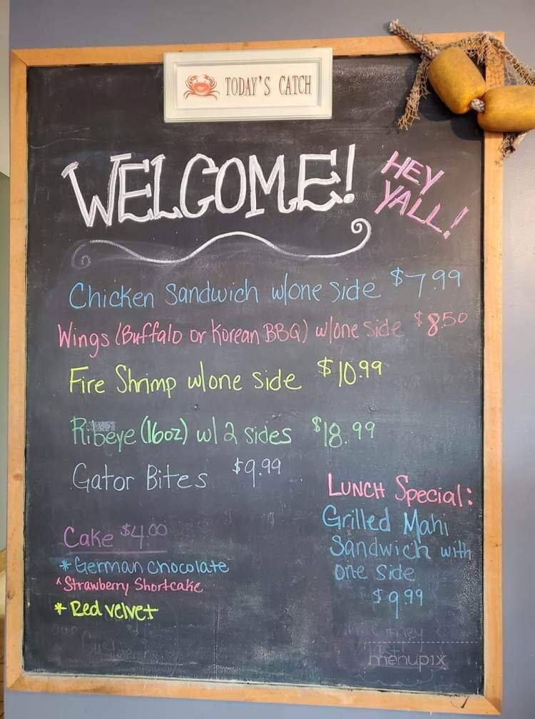 Fiddler's Steam House & Oyster Bar - Blountstown, FL menu_pic