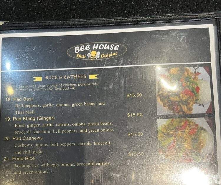 Bee House Thai Cuisine - Grover Beach, CA menu_pic