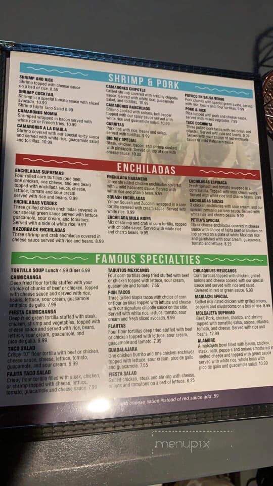 El Parian - Magnolia, AR menu_pic