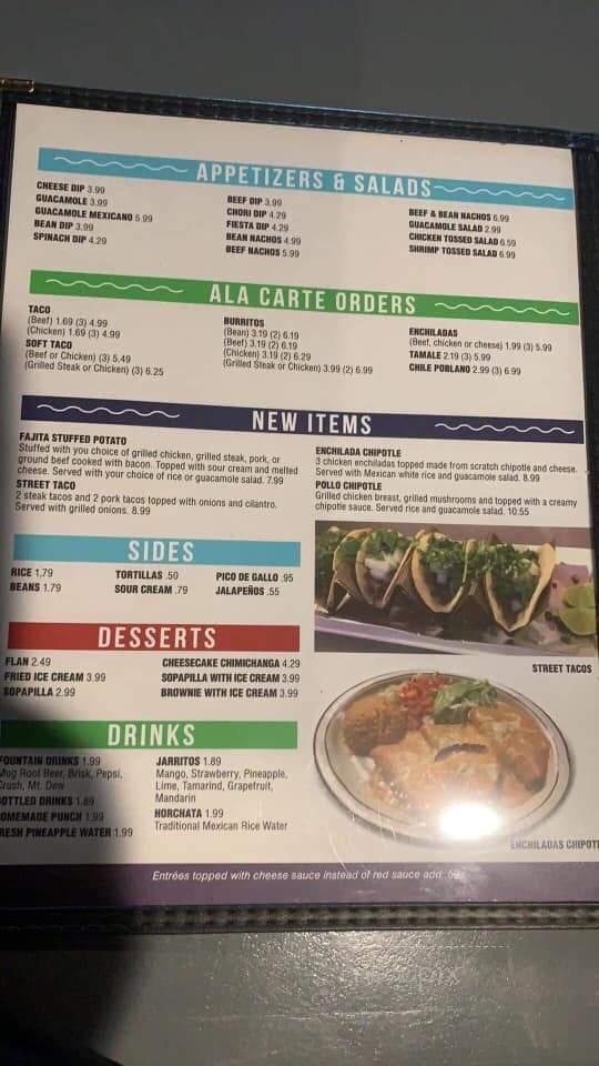 El Parian - Magnolia, AR menu_pic