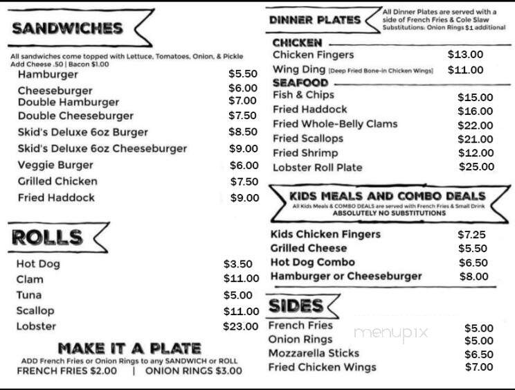 Triangle Dairy Bar - Whitefield, NH menu_pic