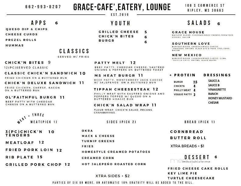 Grace-Cafe, Eatery & Lounge - Ripley, MS
