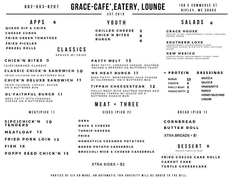 Grace-Cafe, Eatery & Lounge - Ripley, MS