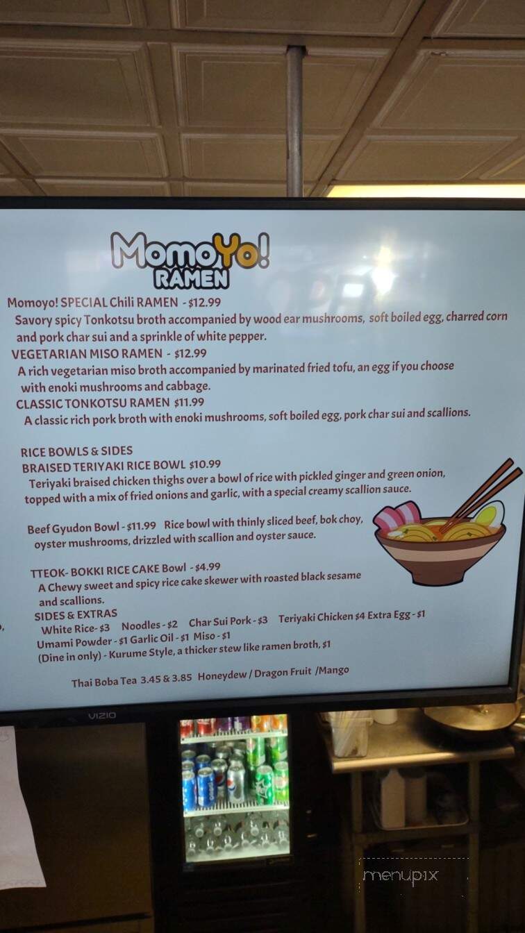 Momoyo Ramen - Hampton, NH menu_pic