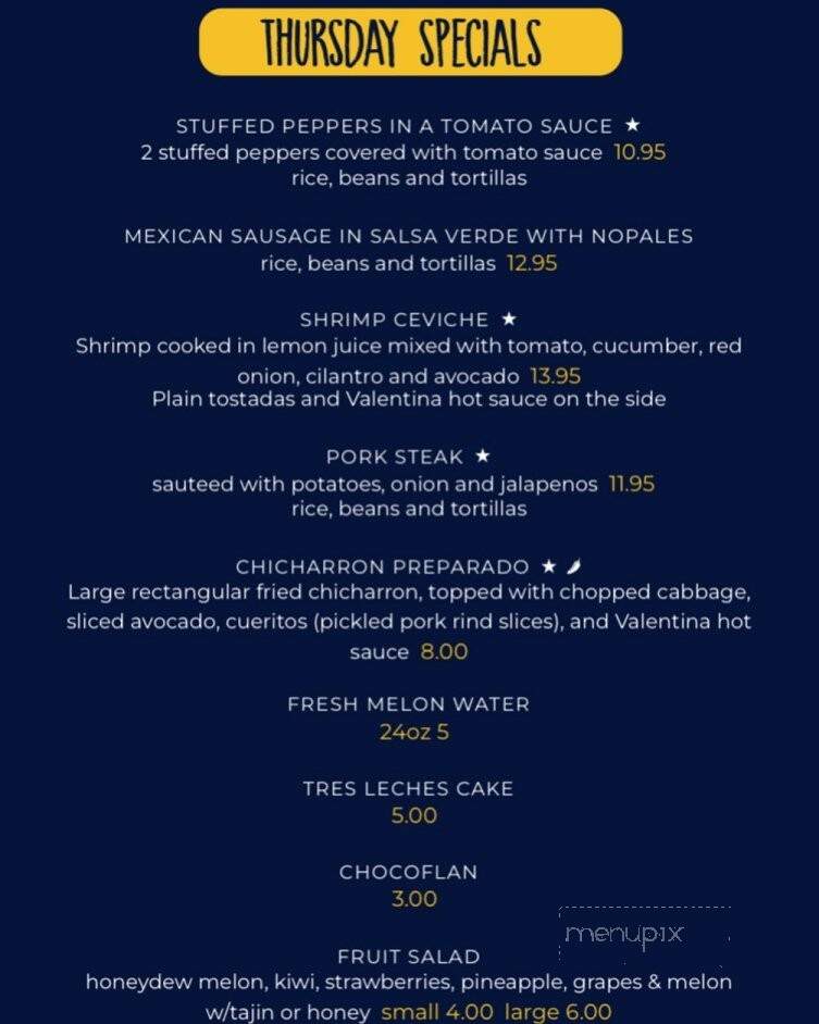 Figuritas Mexican Kitchen - Bayonne, NJ menu_pic