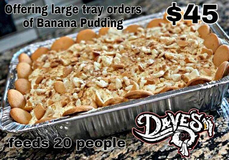 Dave's BBQ - Harlingen, TX menu_pic