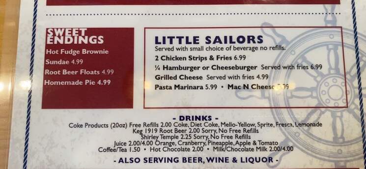 Wheelhouse Diner & Goatlocker Saloon - Paradise, MI menu_pic