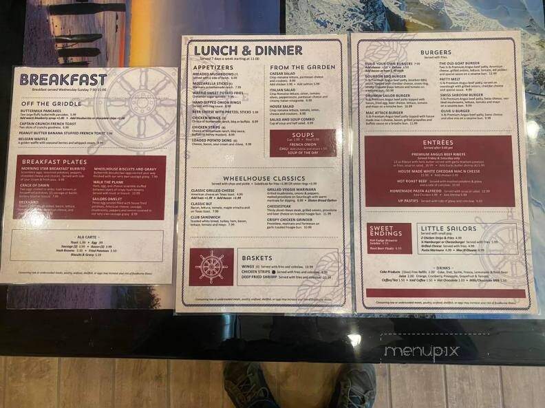 Wheelhouse Diner & Goatlocker Saloon - Paradise, MI menu_pic