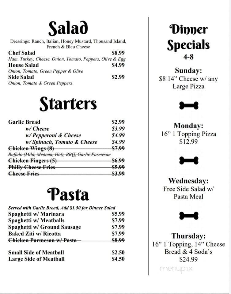 Maddy Moe's Pizza - Butler, TN menu_pic