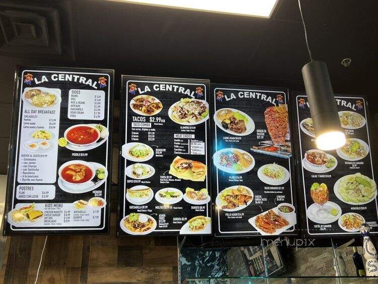 La Central Taqueria - Bonney Lake, WA menu_pic