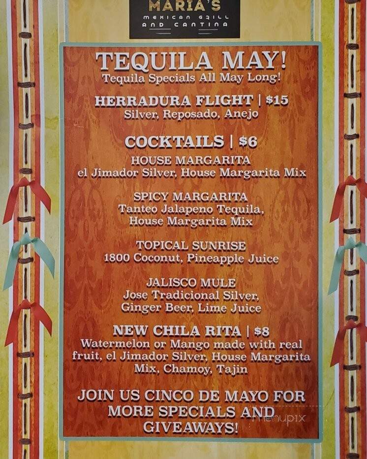 Maria's Mexican Grill and Cantina - Laramie, WY menu_pic