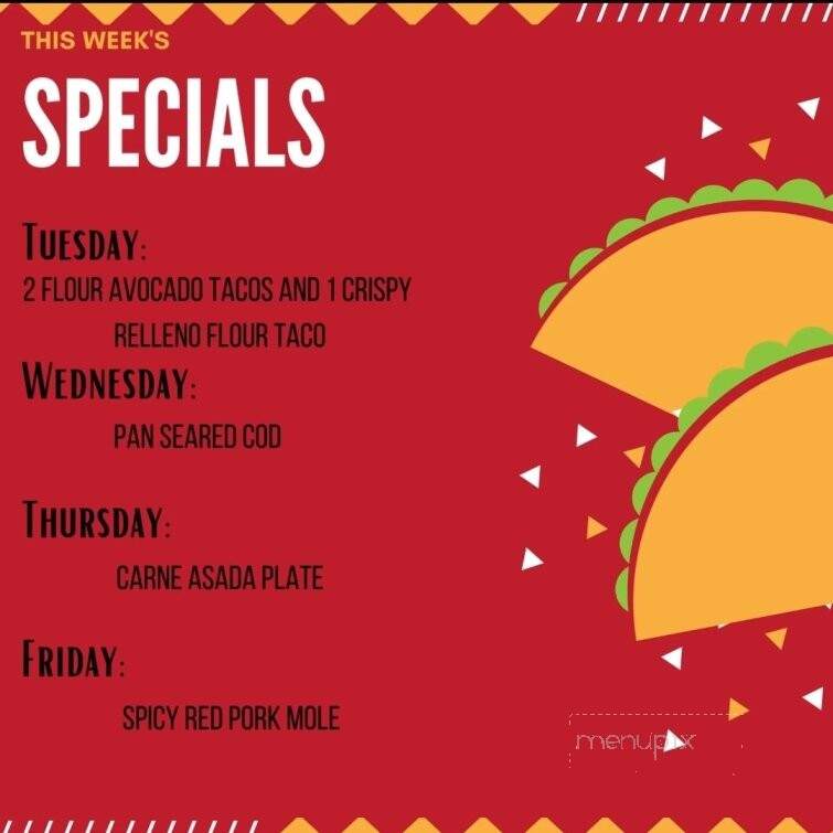 Maria's Mexican Grill and Cantina - Laramie, WY menu_pic