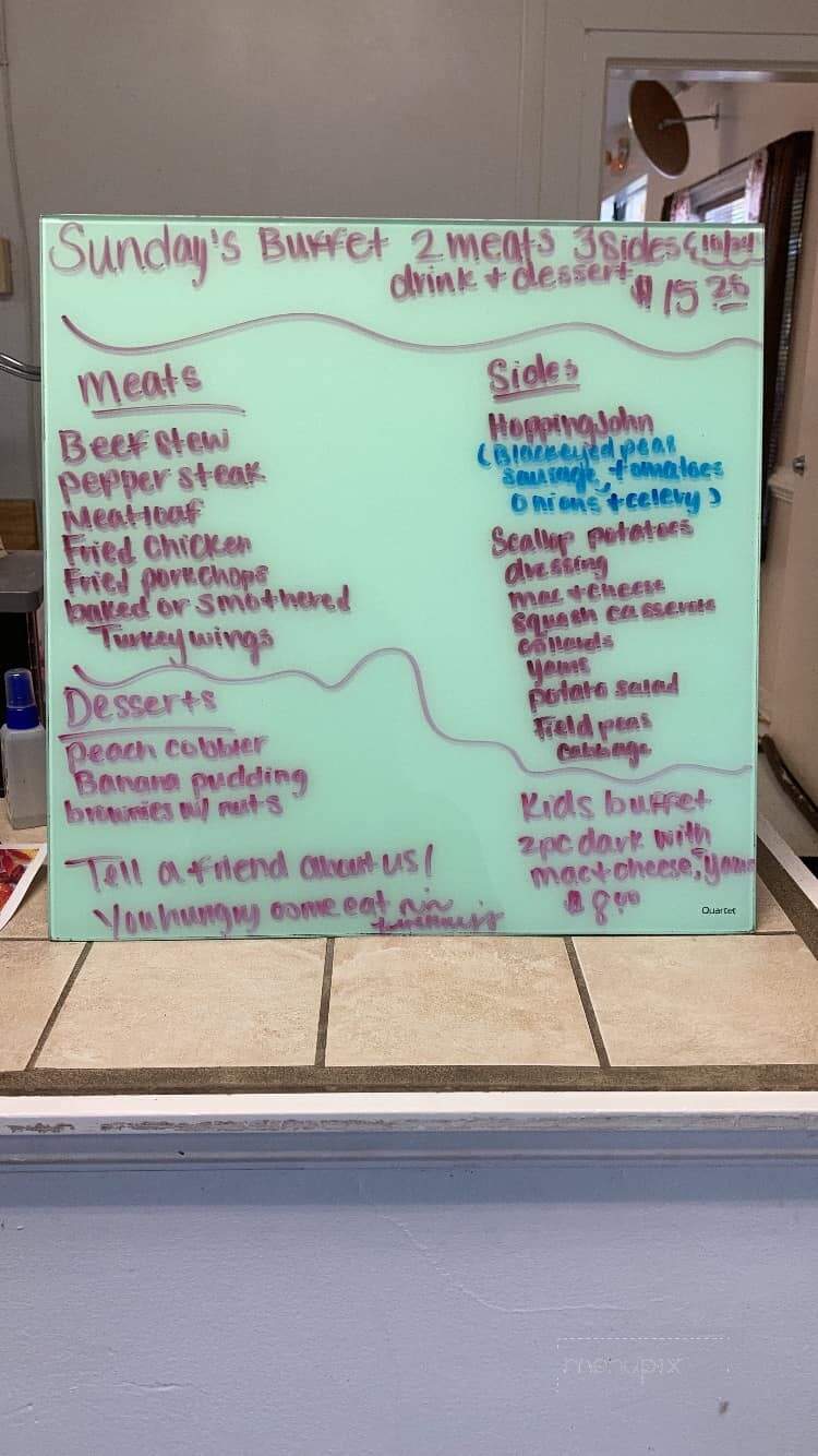 Pinckney's Home Cooking - North Augusta, SC menu_pic