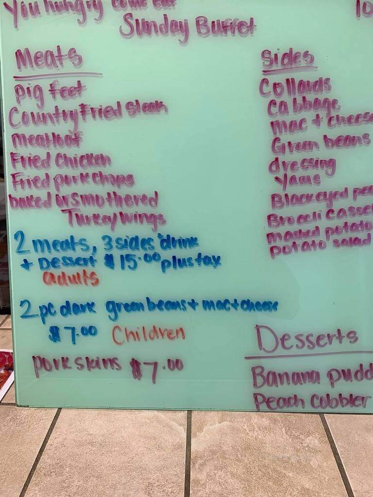 Pinckney's Home Cooking - North Augusta, SC menu_pic