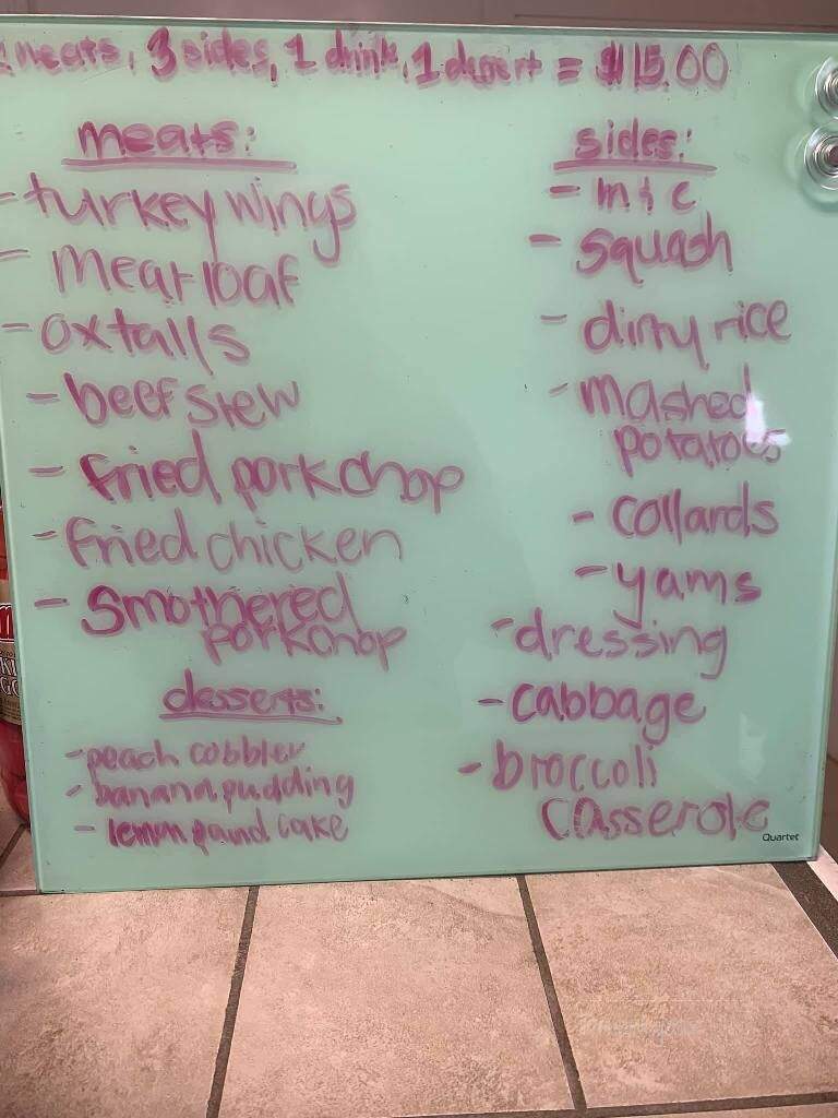 Pinckney's Home Cooking - North Augusta, SC menu_pic